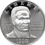 1998 Black Revolutionary War Patriots Silver Dollar