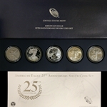 American Eagle 2011 25th Anniversary Silver Coin Set