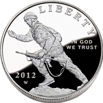 2012 Infantry Soldier Silver Dollar