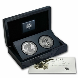 American Eagle 2012 San Francisco Silver 2-Coin Set (75th Anniversary)