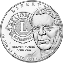 2017 Lions Clubs International Centennial Silver Dollar