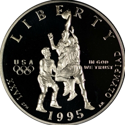 1995 Olympic Basketball Half Dollar