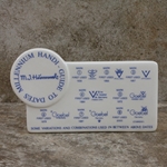 M.I. Hummel Aufsteller Plaque Millennium Handi Guide Tmk 6, Type 1