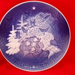 Bing & Grøndahl Christmas Plate 1981