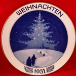 Hutschenreuther "Weihnachten" Christmas Plate 1931