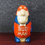 Beer Stein, Anheuser-Busch, CS1 Bud Man,  Solid Head, Thumblift, Type 2