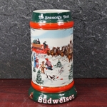Beer Stein, Anheuser-Busch, CS133 Budweiser Holiday 1991, Type 1
