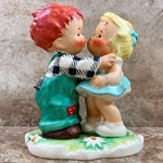 Goebel Figurine, Charlot Byj Red Head Series, BYJ 18 Stolen Kiss, Tmk 6, Type 2