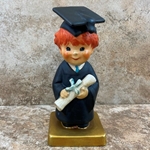 Goebel Figurine, Charlot Byj Red Head Series, BYJ 69 Bachelor Degree, Tmk 5, Type 1