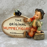 M.I. Hummel 187 Type 3 With Quotation Marks, +"Reg. trade mark" in Brown, Tmk 2, Type 1