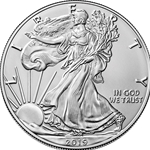 2019 Silver Eagles, Uncirculated
