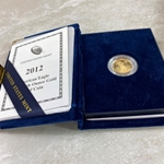 2012 American Eagle, One-Tenth / Five Dollars Proof Gold Coin, 1 Each