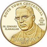 2017 Boys Town Centennial Proof $5 Gold Coin