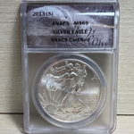 2013-S American Eagle Silver One Ounce Certified / Slabbed MS69