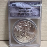 2011 American Eagle Silver One Ounce Certified / Slabbed MS69