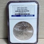 2007 American Eagle Silver One Ounce Certified / Slabbed GEM