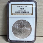 2006 American Eagle Silver One Ounce Certified / Slabbed MS69