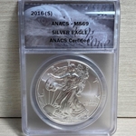 2016-S American Eagle Silver One Ounce Certified / Slabbed MS69