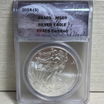 2014-S American Eagle Silver One Ounce Certified / Slabbed MS69