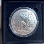 2010-P ATB 5 Oz 999 Fine Silver Coin, Yellowstone National Park