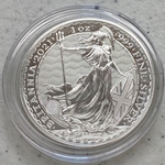 2021 Great Britain Silver Britannia 1 oz Silver £2 Coin