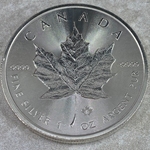 2014 Canadian 5 Dollars 1 Ounce Silver Maple Leaf