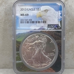 2013 American Eagle Silver One Ounce Certified / Slabbed MS69