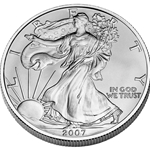 2007-W American Eagle One Ounce Silver Uncirculated Coin