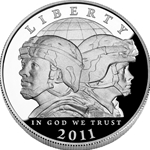2011-P Proof Army Silver Dollar