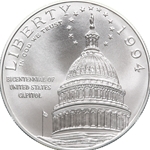 1994-D Uncirculated U.S. Capitol Bicentennial Silver Dollar