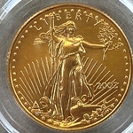 2002 American Eagle, 1/4 Ounce Gold Coin, 1 Each