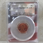 2002-S U.S. Cent Proof Certified / Slabbed