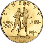 1984-D US Mint $10 Gold Commemorative Proof