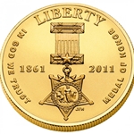 2011-P Uncirculated Medal of Honor $5 Gold Coin, 1 Each