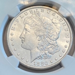 1880-S Morgan Silver Dollars Certified / Slabbed MS64