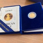 1988 American Eagle, One-Tenth / Five Dollars Proof Gold Coin, 1 Each