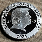 Trump 2024 Ultra Maga, .999 Fine Silver Round