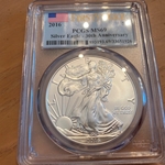 2016 American Eagle Silver One Ounce Certified / Slabbed MS69