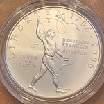 2006-P Uncirculated Benjamin Franklin Silver Dollar, Scientist