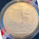 1991-D Uncirculated Korean War Memorial Silver Dollar