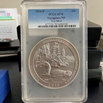 2018 ATB 5 Oz 999 Fine Silver Coin, Voyageurs National Park, SP70