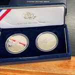 1999-P Yellowstone National Park Silver Dollar Proof & Uncirculated Set