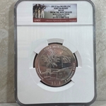 2013 ATB 5 Oz 999 Fine Silver Coin, Fort McHenry National Monument and Historic Shrine, MS69