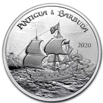 2020 Antigua & Barbuda, 2 Dollars - Elizabeth II Rum Runner