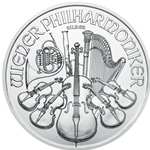 2010 Austria, € 1.50 Euro Vienna Philharmonic 1 oz .999 Silver Coin