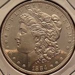 1884 Morgan Silver Dollar