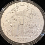 2020 ATB 5 Oz 999 Fine Silver Coin, Weir Farm National Historic Site