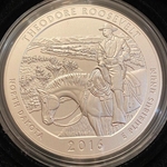 2016-P ATB 5 Oz 999 Fine Silver Coin, Theodore Roosevelt National Park