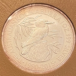 2015 Australia,  1 Dollars - Elizabeth II 4th Portrait - Australian Kookaburra