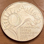 1972-G 10 Deutsche Mark Olympic Games in Munich Olympic Stadium